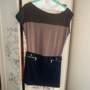 NWOT Karen Millen Asymmetrical Sleeve Minidress- SZ 8